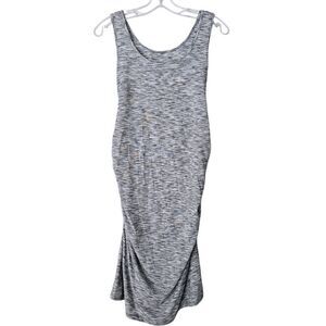 Liz Lange Maternity Sleeveless‎ Midi Dress Heathered Grey Size Small